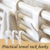 Pack of 8 Hooks for Round Radiators, Towel Rail Radiators,