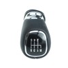 Newtown2700-parts Gear Knob Black Chrome Leather Compatible with Skoda Octavia
