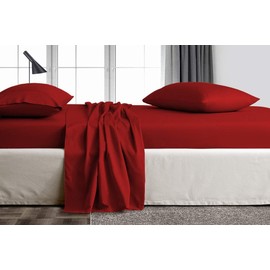 trendbeddingmart TBM 100% Egyptian Cotton Sheets, Sheets Set, 800 Thread Count Long Staple Cotton, Sateen Weave for Soft and Silky Feel, Fits Mattress Upto 18'' DEEP Pocket (King, Burgundy)
