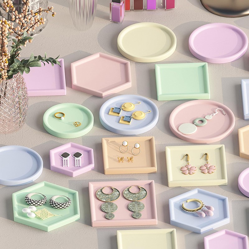 uxcell 1 Pcs Heart Tray Coaster Silicone Resin Mould, Tray