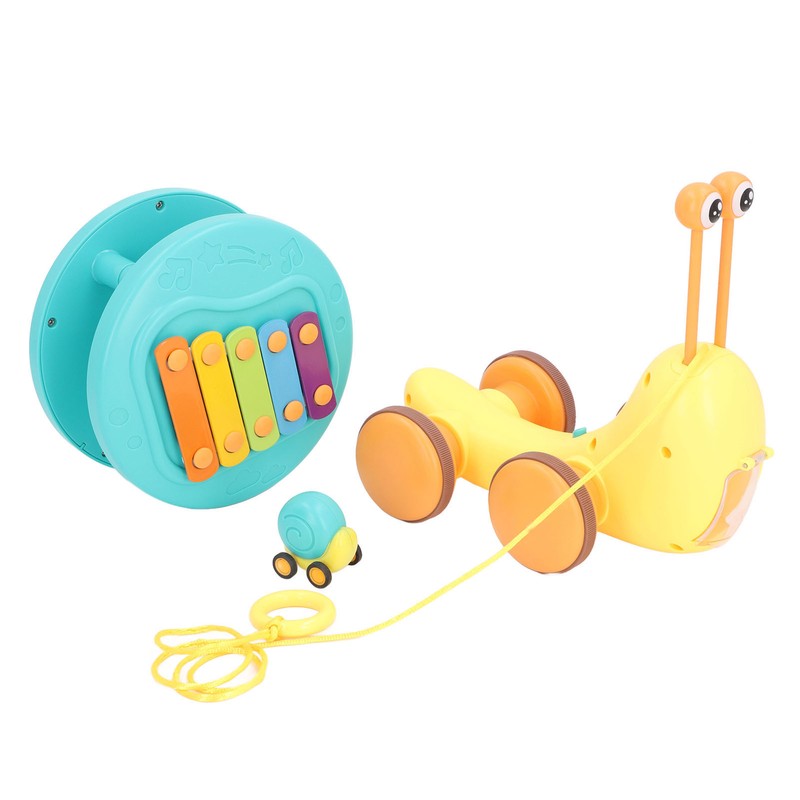 Crawling Snail Musical Toy Sound Lights Improve Coordination Walking Snail