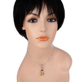 Amber Jewelry for Women - Sterling Silver and Baltic Amber Bumblebee Pendant, Includes 925 Sterling Silver Chain - Sterling Silver Jewelry Collection, made in Poland