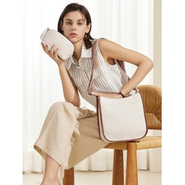 CLUCI Crossbody Bag Purse for Women 2Pcs Leather Hobo Handbag Wallet Set With 2Adjustable Guitar Strap Shoulder Handbag