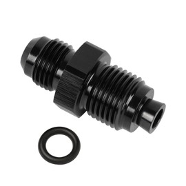 EVIL ENERGY 6AN Male Flare to M16x1.5 O Ring Seal Power Steering Adapter Fitting Connector Aluminum Black 2PCS