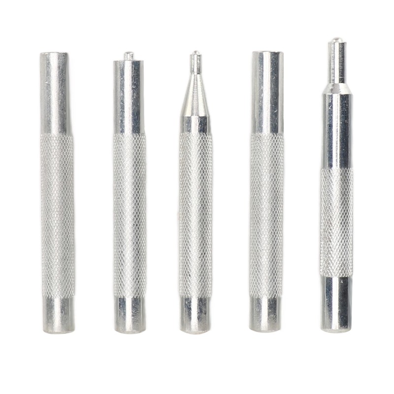 5pcs Snap Rivet Setter Die Punch Snap Kit Large Installation