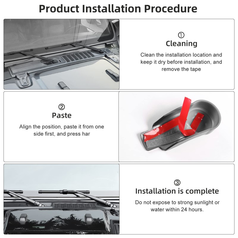 SQQP Carbon Fiber Front & Rear Window Windshield Wiper Arm