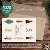 BIROYAL 36 Recycled Christmas Cards with Envelopes - Stylish Traditional