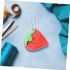 Gadpiparty 10Pcs Strawberry Cushion Compact Sewing Pin Cushions Practical Sewing