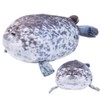 GVMJHYK Seal Plush Toy, Cute Seal Cushion, Grey Seal Cuddly