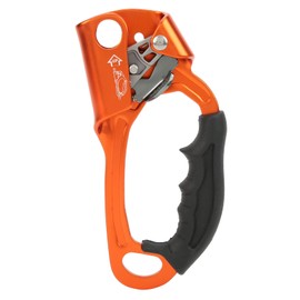 Climbing Hand Ascender Aviation Light Alloy Mountaineering Rock Rappelling Gear EquipmentRight Hand Orange