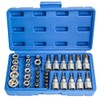 Socket and Socket Bit Set, 34Pcs Female E Torx Socket