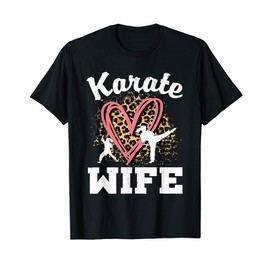 Karate Wife Leopard Heart T-Shirt