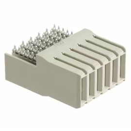 Pack of 2 120943-4 Connector Receptacle 6, Female Power Blades Through Hole, Right Angle Natural Blade Power : RoHS