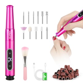 【2025年新登場 充電式】GUPAY 充電式ネイルマシン 電動ネイルマシン ジェルネイル オフ 電動爪やすり ネイルケア 爪磨き 甘皮処理 角質除去 ネイルドリル 正逆回転 充電可能 5段階スピ一ト 25000RPM高速回転 TYPE-C充電 自宅サロン用 専用ビット11個付属