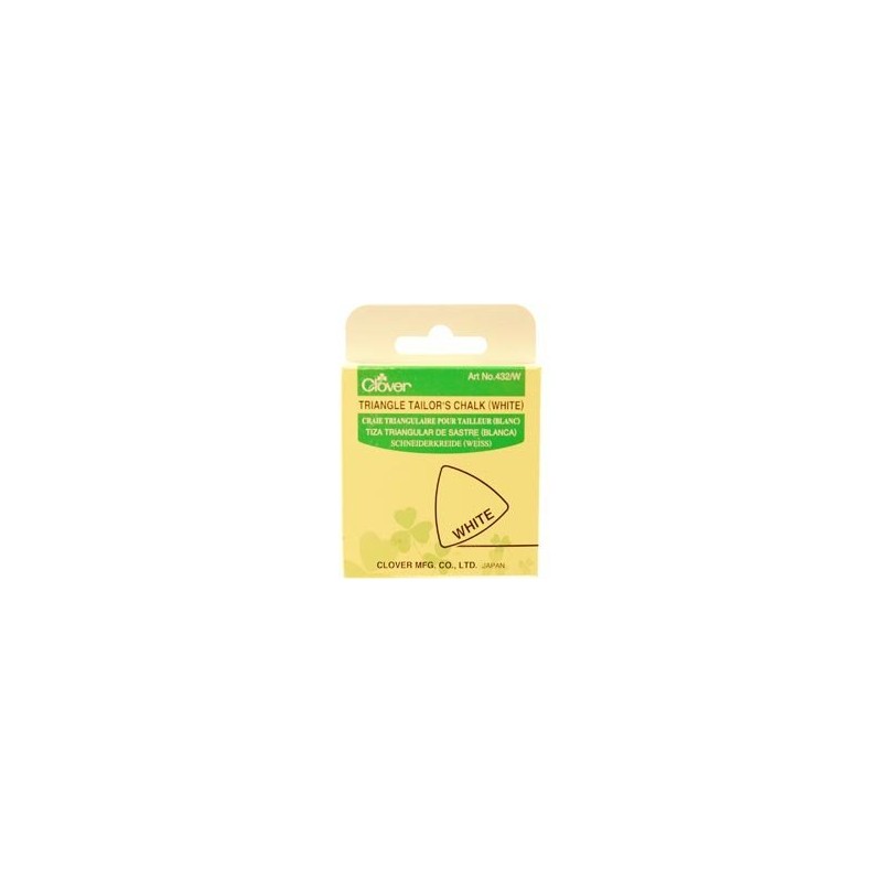 Clover Needlecrafts Triangle Tailors Chalk Blanco 432-W (paquete de 3)