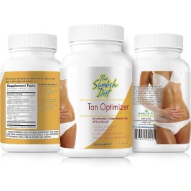 The Swedish Diet Tan Optimizer – Sugar-Free Tanning Pills with 25,000 IU A, Beta Carotene & An...