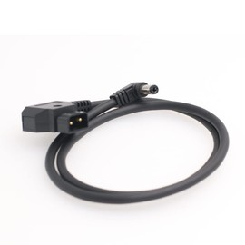 ZBLZGP Power Tap D Tap to 2.1 DC 12V Cable for KiPRO LCD Monitors, Lectrosonic, Atomos, Shogun Inferno - Right Angle 2.1 DC 60cm