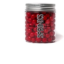 Sprinks Cachous Sprinkles 85 g, 8 mm Size, Red