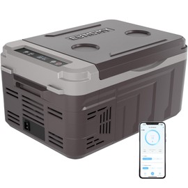 EUHOMY 12 Volt Refrigerator, 11 Quart (10L) Compressor Electric Cooler APP Control, Car Fridge 12/24V DC & 120-240V AC, Car refrigerator -4℉~68℉, Portable Freezer for RV, Camping, Travel