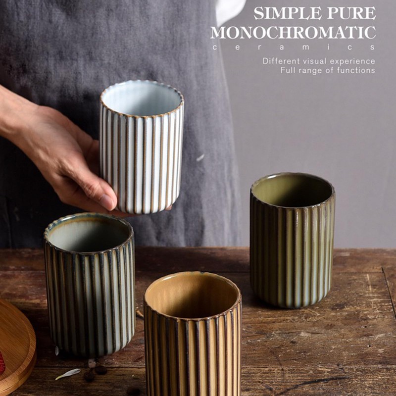 Ceramic Toothbrush Cup for Bathroom, Ceramic Toothbrush Holder, Toothpaste Organizer