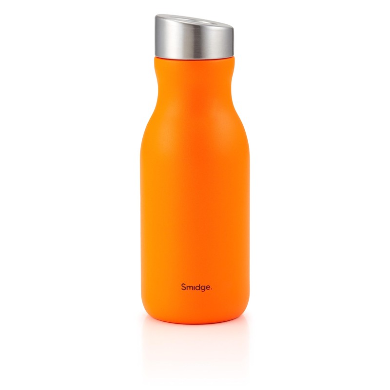 Smidge Water Bottle - 350ml, Citrus, Stainless Steel, Leakproof, Insulated,