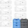 Pack of 8 T-Shirt Alignment Ruler, T-Shirt Centering Tool, PVC