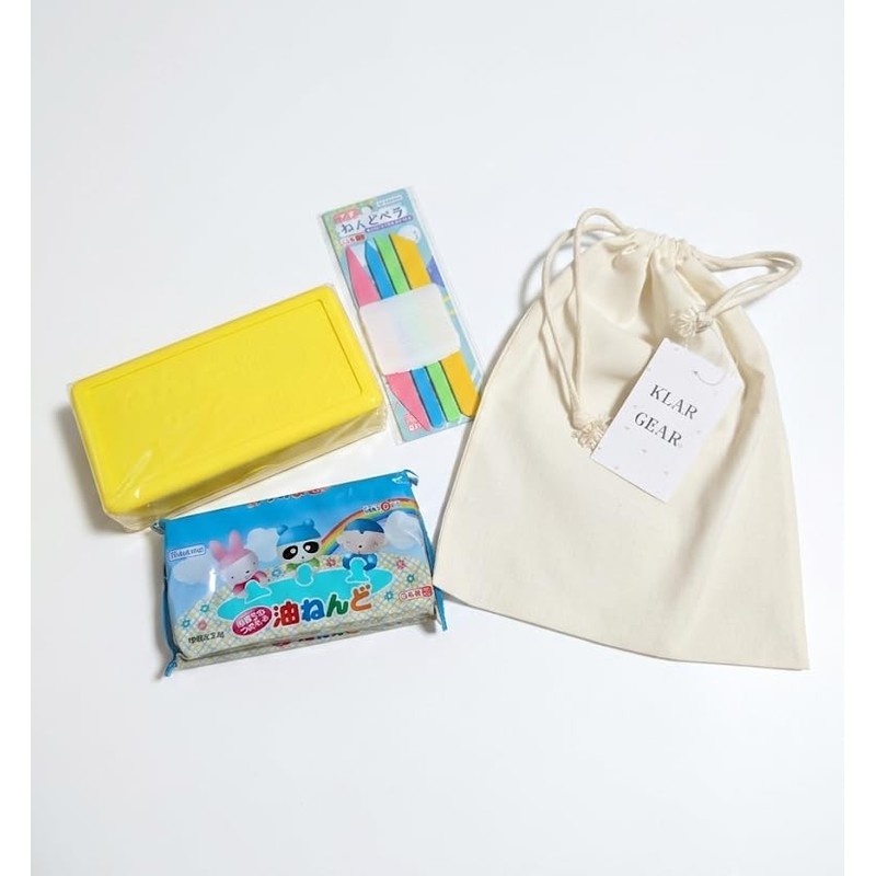 KLAR GEAR Educational Clay 4 Piece Set with Drawstring Bag