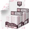 MKISS Heavy Duty Incontinence Underpads, 36" x 44", 40 Count-Super