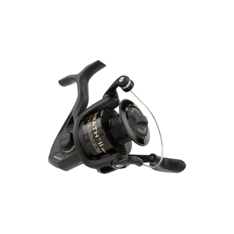 PENN Wrath II Saltwater Spinning Fishing Reel, Size 4000, Right/Left