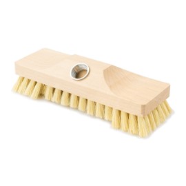 Scrubber - Wooden Scrupper with Natural Bristles - Ideal for Cleaning / Floor/Floor Brush, Tiles, Balcony, Patio, Garden, Outdoors, Indoors, Outdoors/Outdoors