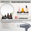 MRPAPA Shower Caddy Wall Mounted, 2 Pack Bathroom Organizer Shelves