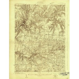 YellowMaps Oil City PA topo map, 1:48000 Scale, 15 X 15 Minute, Historical, 1922, 26.9 x 20.7 in - Polypropylene