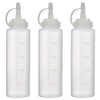 Zero Living Soft Pointed Cap Oil Dispensing Empty Bottle, 250ml, 3 Pieces / 제로리빙 잘라쓰는 말랑 뾰족캡 오일 소분 공병, 250ml, 3개