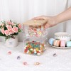 SVNXI Clear Stackable Paper Clip Holder with Bamboo Lid 2