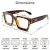 VISOONE 2 Pack Blue Light Blocking Glasses Rectangle Frame and