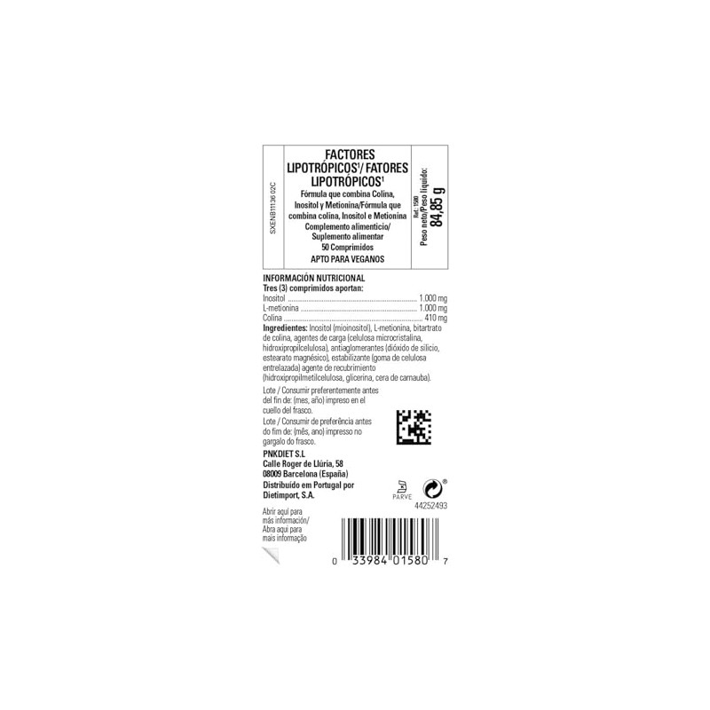 Solgar Lipotropic Factors - 50 Tablets