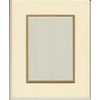 16x20 Cream & Gold Double Picture Mat, Bevel Cut for
