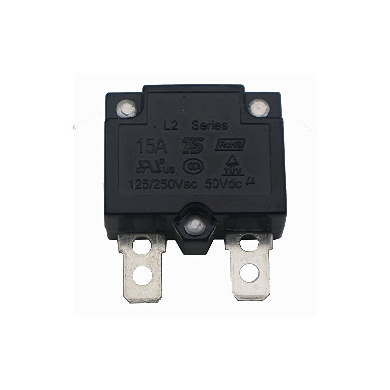 WELLYE 2Pcs 15A 125/250Vac 50Vdc Automatic Reset Relay Fuse Therma