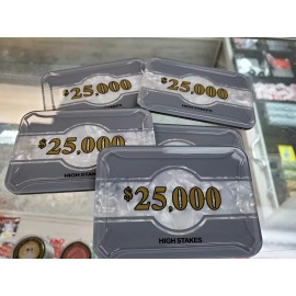 High Stakes $25,000 Poker Plaque Premium Quality NEW James Bond Casino Royale