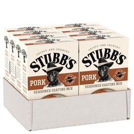 Stubb's Seasoned Coating Mix, Pork, For Coating and Mixing Wherever You’d Use Breadcrumbs, Including Pork Chops, Chicken Tenders, Meatloaf, Meatballs, and Burgers, 5 oz (Pack of 8)