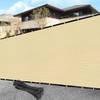 SHADEWIZ 4' x 36' Custom Size Beige Privacy Screen Fence
