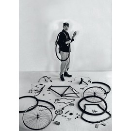 modern times Postcard A6 Black and White + Jackets Tati's Bicycle, 1949 +++ BK.Edition © Getty Images/Robert Doisneau