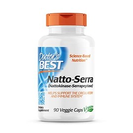 Doctor's Best Best Natto Serra Herbal Supplement 90 Count Supports Circulatory and Immune H...
