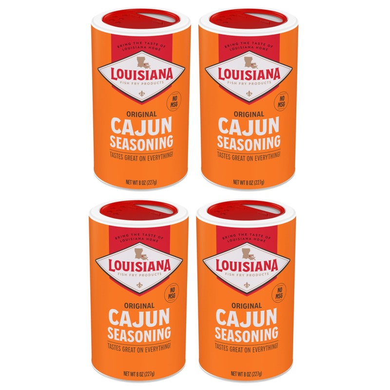 Louisiana Fish Fry Cajun Seasoning - Flavorful All-Purpose Seasoning 8