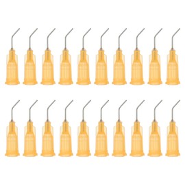 PATIKIL Blunt Tip Dispensing Needles with Bent Blunt Needle, 200 Pcs 0.5 Inch 23G Industrial Liquid Dispenser Needle with Lure Lock for Refilling Liquid Ink