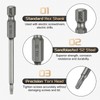 sourcing map 3pcs T10 Torx Head Screwdriver Bit 1/4" Hex