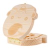 Wooden Baby Tooth Fairy Box Teeth Holder for Kids Lost