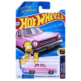 Hot Wheels The Simpsons Family Car [Pink] Screen Time 3/10, 108/250-1:64 Scale Diecast Toy Vehicle