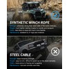 Kolvoii Winch Rope Extension 1/4 Inch x 50 Ft 10,000
