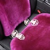 OGLAND Fluffy Fuzzy Sheepskin Car Seat Covers for Universal Soft
